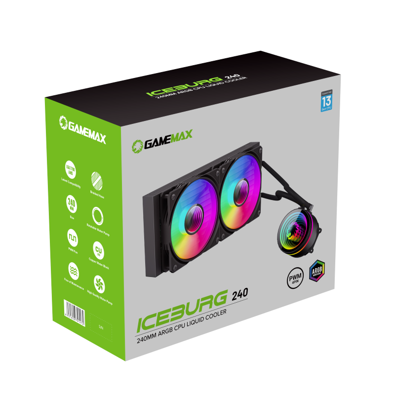 GAMEMAX IceBurg 240 Infinity ARGB Liquid Cooler GAMEMAX IceBurg 240 Infinity ARGB Liquid Cooler